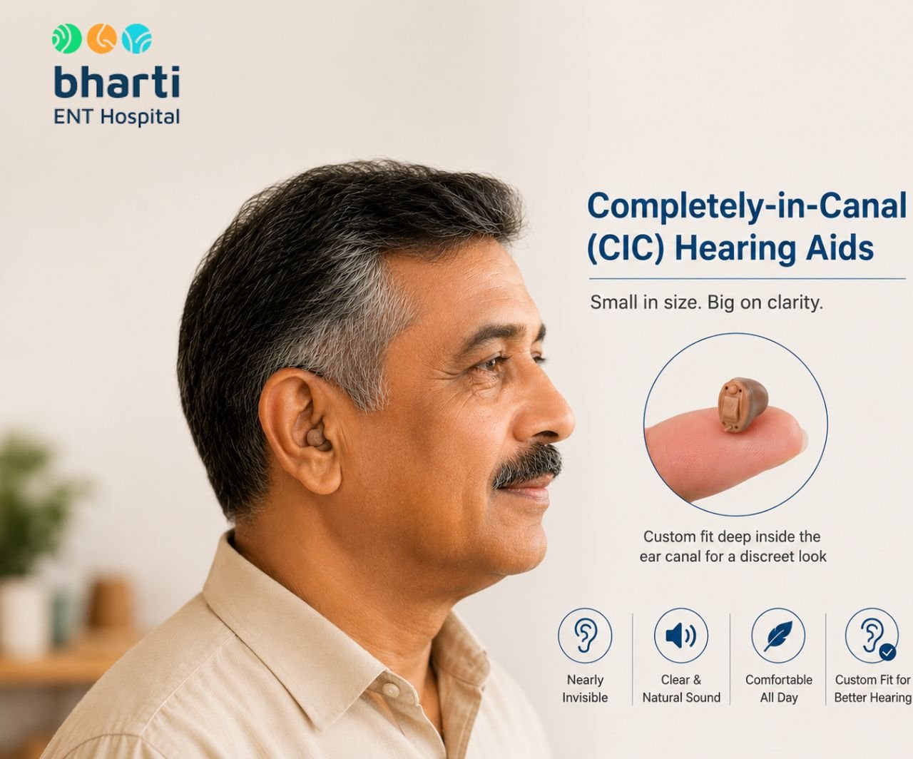 Completely-in-Canal hearing aid
