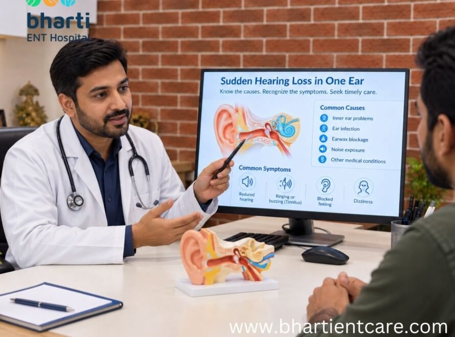 sudden silence in one ear ent